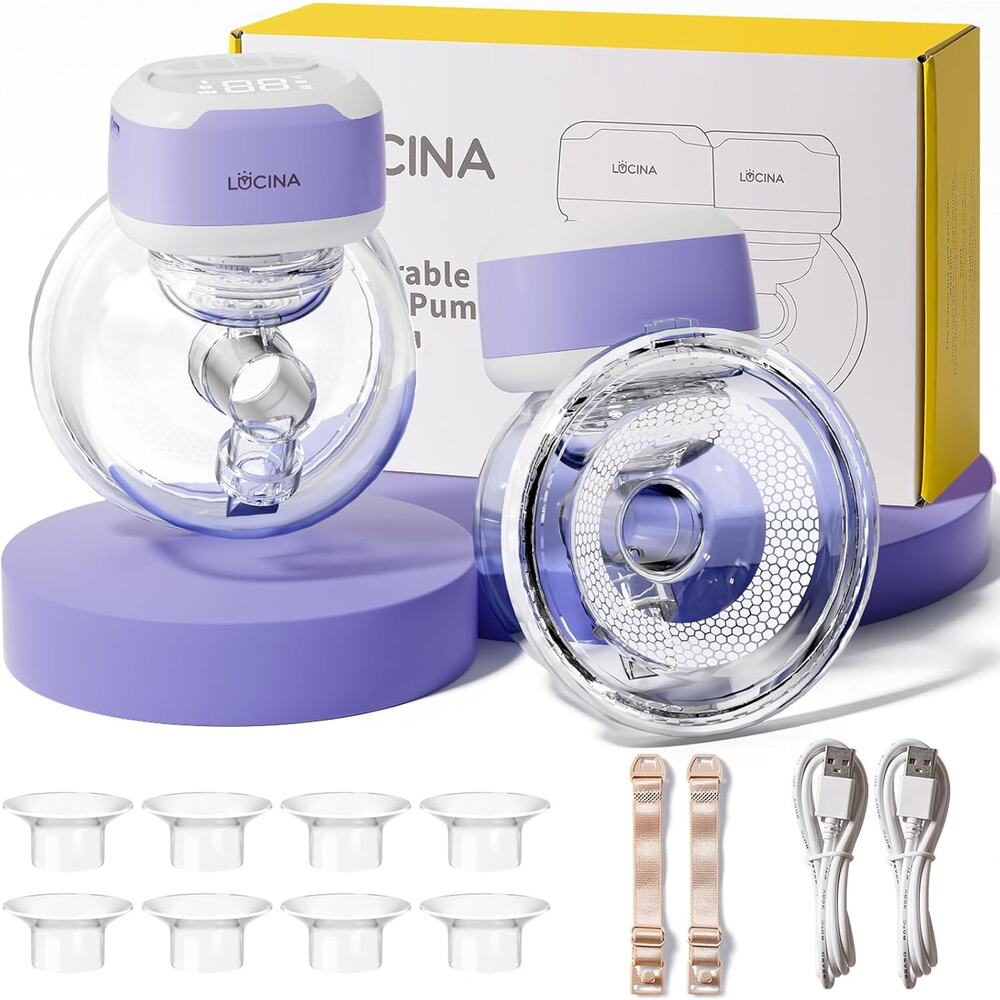 NEW Lucina Wearable Breastfeeding Pump Hands Free Portable Electric Wireless
